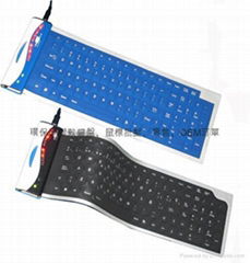 104C squareness keys silicone keyboard