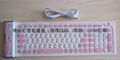 104C squareness keys silicone keyboard 2