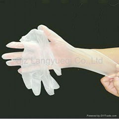 lengthening added powder PVC gloves