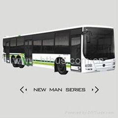 9.5m-12.5m 21-44 Seats CNG/Diesel Front Engine City Bus New Man