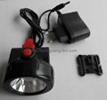 KL2.5LM Cordless Miner headlamp  with rechargerable LI-AH battery. 3