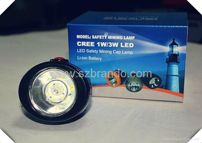 KL2.5LM Cordless Miner headlamp  with rechargerable LI-AH battery. 4