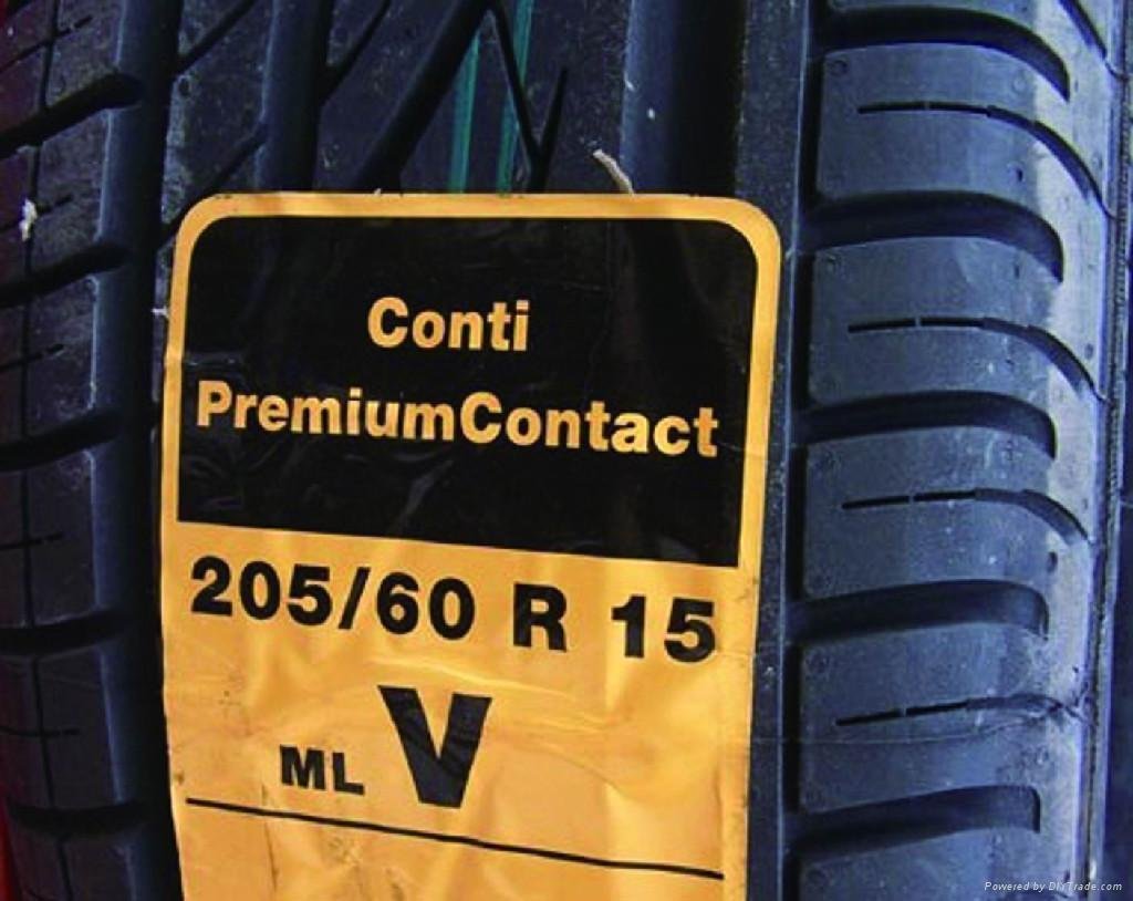 Tire surface label