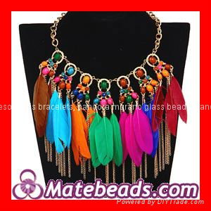 Wholesale Halloween Feathers Necklaces Jewellery Cheap