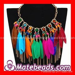 Wholesale Halloween Feathers Necklaces Jewellery Cheap