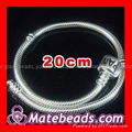 European silver snake chain bracelet for european jewelry 3
