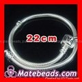 European silver snake chain bracelet for european jewelry 5