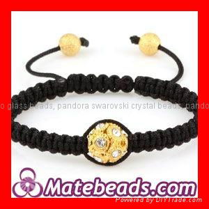 Handmade Shamballa Woven Bead Jewelry Bracelet