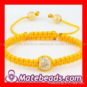 Handmade Shamballa Woven Bead Jewelry Bracelet 2