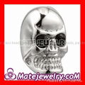 Cheap 925 Sterling Silver skull shamballa beads with stone wholesale 1