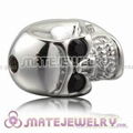 Cheap 925 Sterling Silver skull shamballa beads with stone wholesale 4