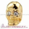 Cheap 925 Sterling Silver skull shamballa beads with stone wholesale 5