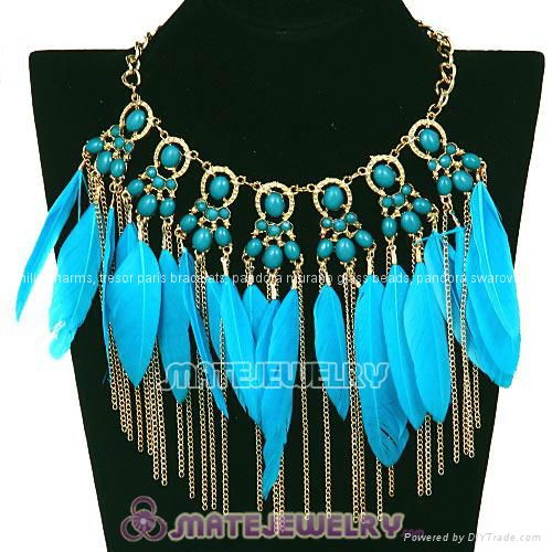 Wholesale Halloween Feathers Necklaces Jewellery Cheap 3