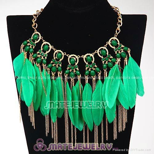 Wholesale Halloween Feathers Necklaces Jewellery Cheap 4