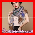 Women's Cashmere Pashmina Shawl Infinity Scarfs Fashion Style 2