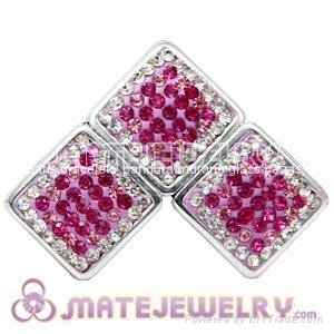 Wholesale Pave Cubic Zirconia Crystal Charm Beads For Jewelry Making 5