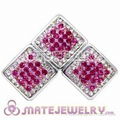 Wholesale Pave Cubic Zirconia Crystal Charm Beads For Jewelry Making 5