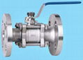 3 PC FULL BORE STAINLESS STEEL FLANGED END BALL VALVE