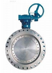 Tri-eccentric Mental Seal Flange End Butterfly Valve