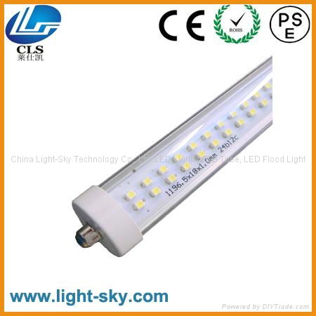 Top quality T8 2.4m FA8 single pin 40w LED tube 3000K