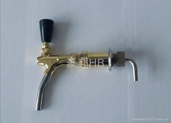 golden German style beer tap