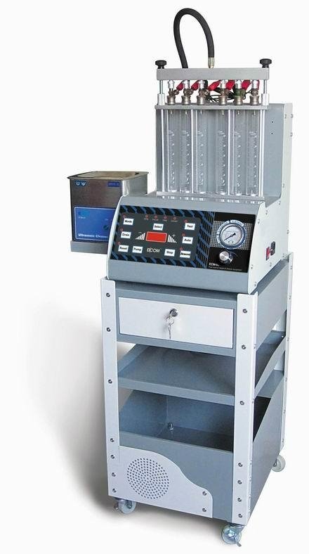 Fuel injector tester and cleaner machine