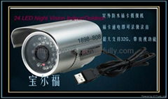 24 LED Night Vision Indoor/Outdoor security CMOS IR CCTV Camera DVR Camera 