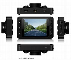 D6 2.7'' LCD car video recorder with IR night vision+HD 1080P +140 degrees DVR