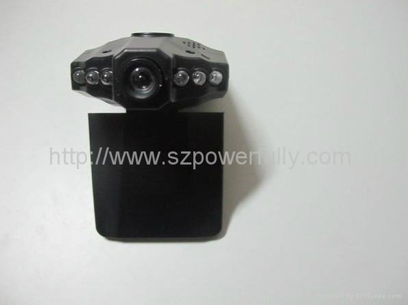 Car DVR Camera with 6 IR LED and 90 degree view angle ,270 degree screen rotated