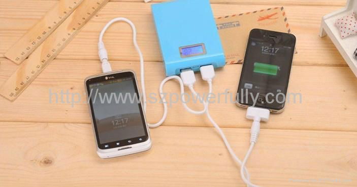 New 12000mAh Portable Power Bank / External Battery Pack charger with LED screen 5