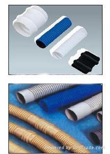 PVC Single wall corrugated pipe extrusion line 1