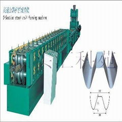 Guardrail forming machine