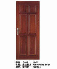 100% natural timber door 