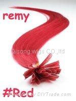 20"Remy Nail Tip Hair Extensions,human hair extensions,0.5g/s 