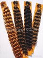 0.5g/s,16" Remy Nail Tip Hair Extensions