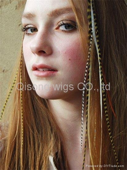 2011 fashion Natural Feathers Hair Extension feather extensions 5