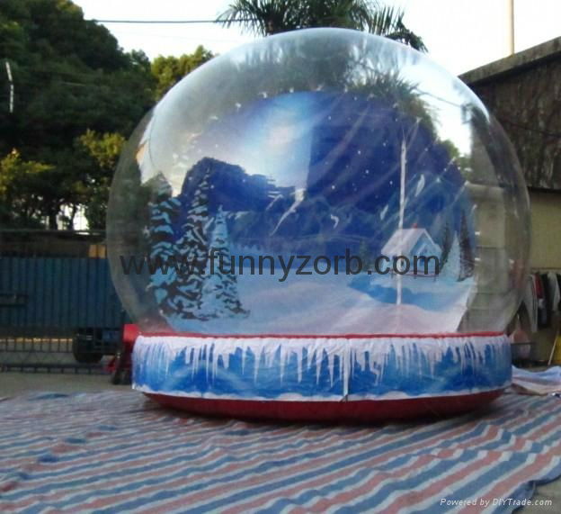 inflatable snow globe