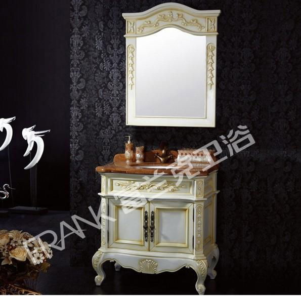 Louvre series solid wood bathroom furniture 5