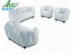 Leather sofa  LS032