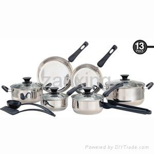 13pcs Stainless Steel Cookware set