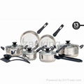 13pcs Stainless Steel Cookware set 1