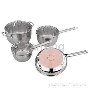 7pcs Stainless Steel Cookware Set 