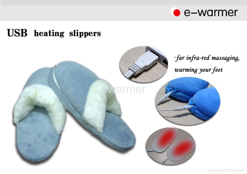 USB warm slippers foot warmer promotional gifts 4