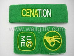 sweat wristband and headband