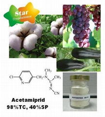 Acetamiprid 98%TC, 40%SP