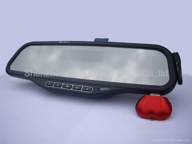 newest bluetooth handsfree rearview mirror with TTs function