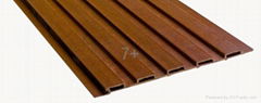 Wood plastic wall panel