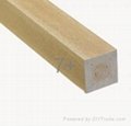 Wood plastic rectangular bar