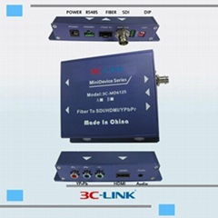 Transmitter and Receiver 1080P HD-SDI over Fiber with RS485