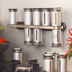 Magnetic spice rack